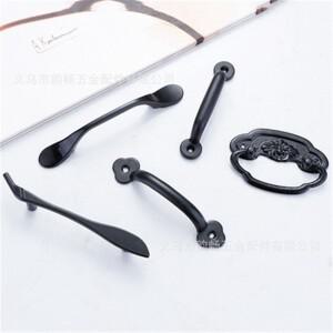 가구 캐비닛 손잡이 및 검정색 주방 서랍 당김 찬장