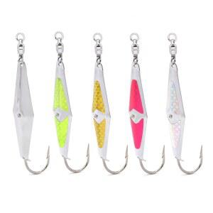 클락스푼 스페인 고등어, 블루피쉬, 참치, 대서양 보니토 등을 위한 스푼-오징어 정밀 낚시 스푼! - 사이즈 0 포함 / 볼 베어링 회전 5팩 구색