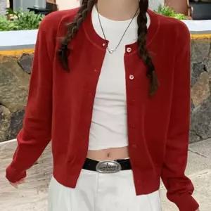 은은한 파스텔 여성 심플 라운드넥 베이직 가디건