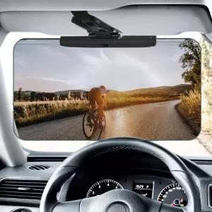 자동차용 듀와이 선바이저 익스텐더 조절 가능 바이저 선 블로커 UV400 편광 세이프 드라이빙 클립