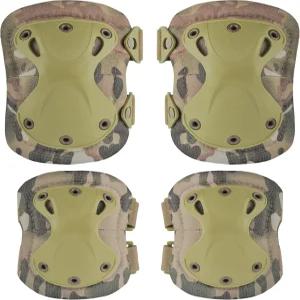 전문 전술 전투 무릎 및 팔꿈치 보호 패드 에어소프트 페인트볼 헌팅 육군 스케이트 야외 스포츠를 위한