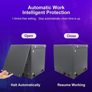 전기 360이 포함된 LCD SLA DLP 3D 프린터 모델용 UV 수지 경화 라이트 박스 ° 턴테이블, 조정 가능한 타