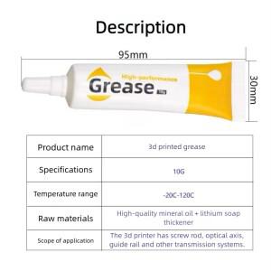 3D 프린터 그리스 Bambulab Creality 압출기 기어 베어링 Pully Super Lube 용 고온 윤활유 오일