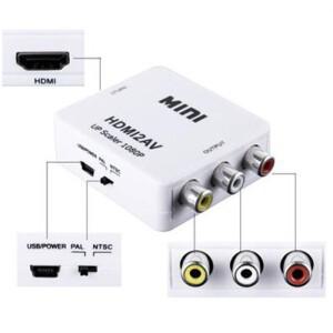 호환 HDMI to AV 컨버터 HDMI2AV RCA 스위처 1080P