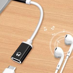 호환 3.5mm 남성-Type-C 여성 헤드폰 Aux 케이블 변환기 유형 C 이어폰 어댑터 유형-C