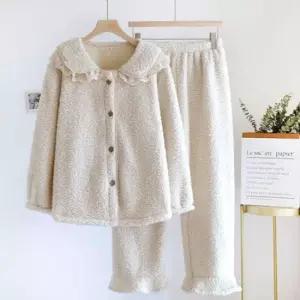 폭닥잠옷 집순이 뽀글이 수면잠옷 세일러카라 긴바지