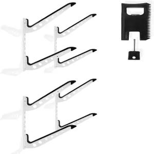 카타이 서프보드 벽걸이 랙 SUP 스노우보드 웨이크보드 및 롱보드용 조절 가능한 - 빗 도구 포함