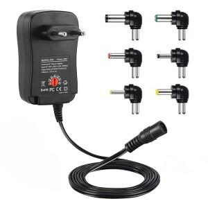 호환 2025 조절식 전원 어댑터 AC DC 3V 4.5V 5V 6V 9V 12V 30W 미국 EU UK AUUniversal LED 조명 CCTV