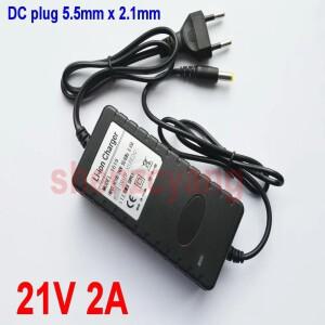 호환 AC 100V-240V DC 8.4V 12.6V 16.8V 21V 25.2V 29.4V 2A 3A 리튬 배터리 충전기 EU 플러그 어댑터 전원