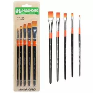 [문구/오피스] 948F 브러쉬 세트 1P 구성붓 납작 평붓 5본조 화홍