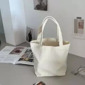 베이직 커스텀 무지 에코백 2p세트 보조 캔버스가방