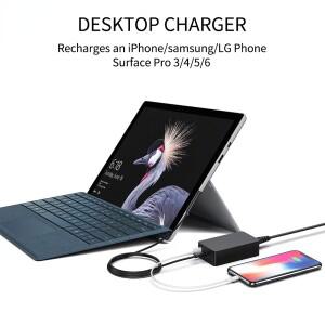 호환 Microsoft Surface book pro3 5 6 전원 어댑터용 새 15V 4A 65W 1A로 1706 충전기 고속