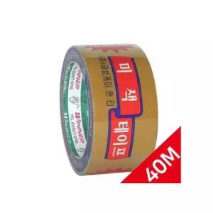 사무용품도매 금성 불투명 미색 박스테이프 50개입 국내산 48mmx40m