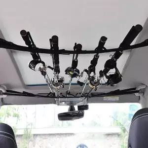 자동차 낚싯대 거치대 차량용 낚시대 지대 천장 로드 홀더