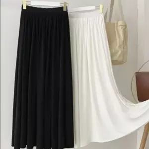 롱 속치마 여성 밴딩 스커트 레이어드 긴 이너 여자 비침방지