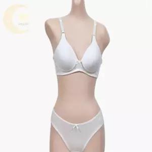 비비의잡화점 글로리 하트도트 노와이어 주니어 A컵 브라팬티 패키지 여성속옷