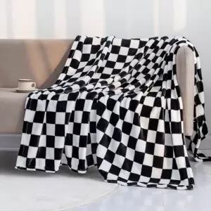 큰손할인 극세사담요 체커보드담요 블랭킷 극세사 부드러운 소프트 겨울 따뜻한 캠핑 소파 미니