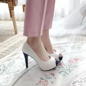 힐구두 오픈토 하이힐 키높이 여름구두 하객구두 가보시굽