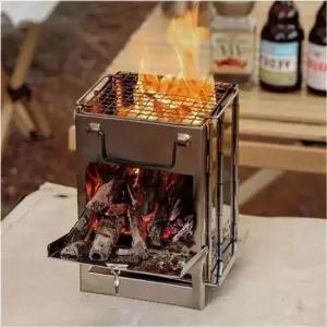 불멍 FRM 접이식 사각 화로대 휴대용 스텐 난로 화로 대형