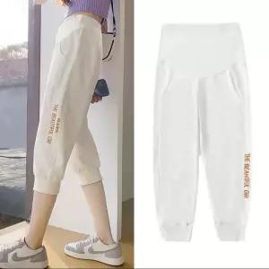 여사친 여름 필라테스 패션 임산부 레깅스 빅사이즈 얇은 트레이닝 봄여름 칠부 MF2