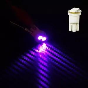 [셀러에이드]핑크LED T10타입 12V 5050 3칩 2발 LED전구 플렉시블 자동차튜브 자동차LED