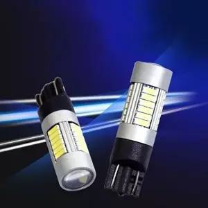 [셀러에이드]T10타입 12V전용 하이비젼 27발 화이트LED 1개 플렉시블 자동차튜브