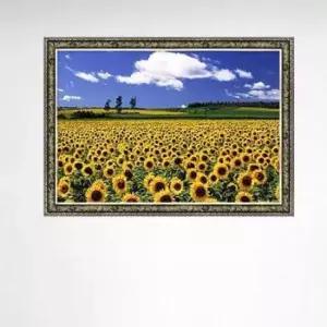 1000퍼즐 1000피스 해바라기들판IV 직소퍼즐 앤틱카키액자포함
