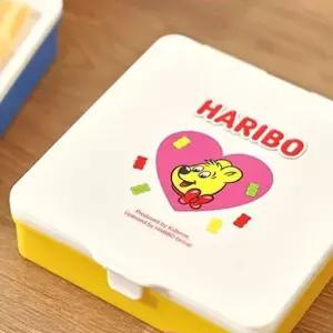 하리보 휴대용 치즈 커팅 케이스 골드베어 2P 보관함