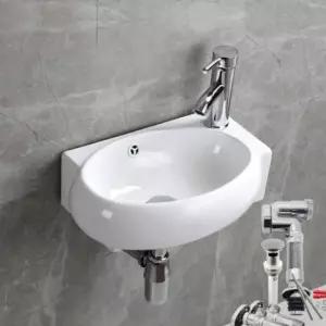 미니세면대 HLBATH 소형세면기 원형 HDL002+부속4종