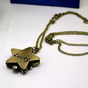 복고풍 별 펜던트 회중 시계-원컬러