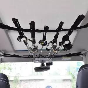 자동차 낚싯대 거치대 차량용 낚시대 지대 천장 로드 홀더