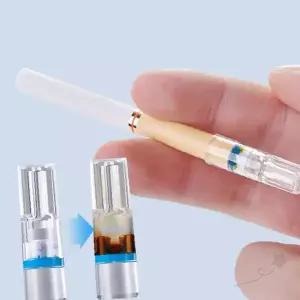 흡연 유해물질 저감 투명 일회용 위생 파이프 휴대 간편 개별포장 건강관리