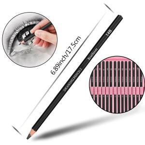 14/26/64/126 PCS 드로잉 키트 스케치 연필 세트, 3색 흑연, 목탄, 블렌딩 도구가 포함된 미술 용품