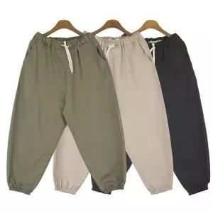 [셀러에이드]트레이닝바지 린넨 남자 벌룬 팬츠 바지 밴딩 캐주얼 조거 핏