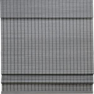 라즈블라인드 무선 대나무 로마 색상 조명 필터링 창 처리 윈도우용 롤업 27인치 W x 60인치 H