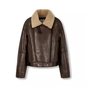 [백화점 홈쇼핑 정품] 스튜디오 톰보이 카라배색 무스탕 9175461982 isa