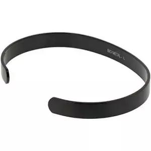 QRAY 건 메탈 라이트 스틸 골프 운동 팔찌 남성 C자형 웰니스