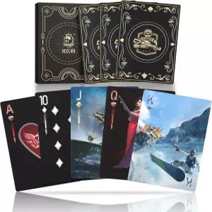 선물 상자 카드 덱 포커 포함된 WJPC 전사 종이 놀이 실내 실외