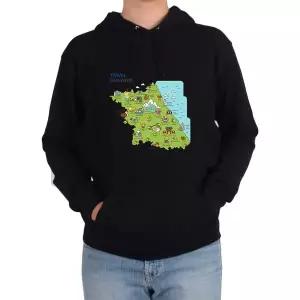 [RIZPICK]후드티 GANGWON TOUR MAP 강원도여행 설악산그림 다양한 색상 사이즈