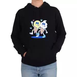 [RIZPICK]후드티 아이스크림 친구 콘 커플 FRIEND COUPLE그림 다양한 색상 사이즈