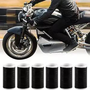 6팩 모터사이클 시프터 신발 보호대 수축 기어 변속 커버 마모 감소를 위한 부츠 토 프로텍터 고무 패드 퀵