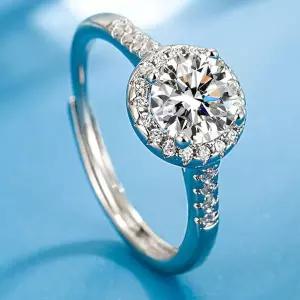 AAA지르코니아반지 조절형은반지 AA 물방울다이아