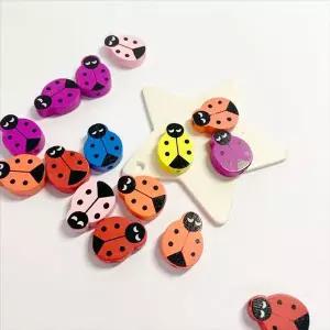 큰무당벌레 나무비즈 공예 부자재 만들기 (opp타입)