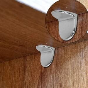 20/50PCS 선반 지지대 L자형 옷장 고정 브래킷 책장 나무 유리 가구 홀더