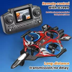 드론 카메라 YL86 RC 비행기 헬리콥터 세 가지 속도 전환 항공기 360도 회전 ° 높이 떠다니는 전투기