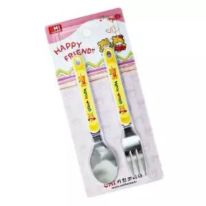 어린이 수저 포크세트 꼼지 1P 유치원 어린이집 식기