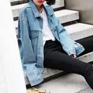 여자 연청 오버핏 자켓 꾸안꾸 데일리 데님 겉옷 (HSJ-WFDC03C)