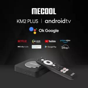 셋톱박스 Mecool KM2 Plus 스마트 TV 박스 Netflix 4K Amlogic S905X4 안드로이드 11 DDR4 2GB 16GB SPDIF