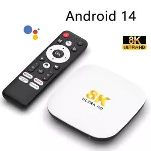 셋톱박스 H96mAX M2 PLUS 스마트 TV 박스 안드로이드 140 RK3528 Wifi6 BT54 8K 음성 리모컨 보조 미디어