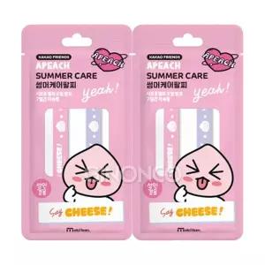 24년형 카카오프렌즈 어피치 썸머케어팔찌(성인용 2P) 2개 야외활동 모기퇴치